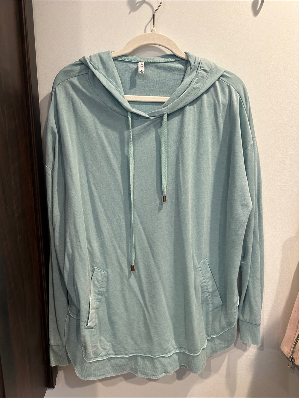 Z Supply Mint Hooded Pullover
